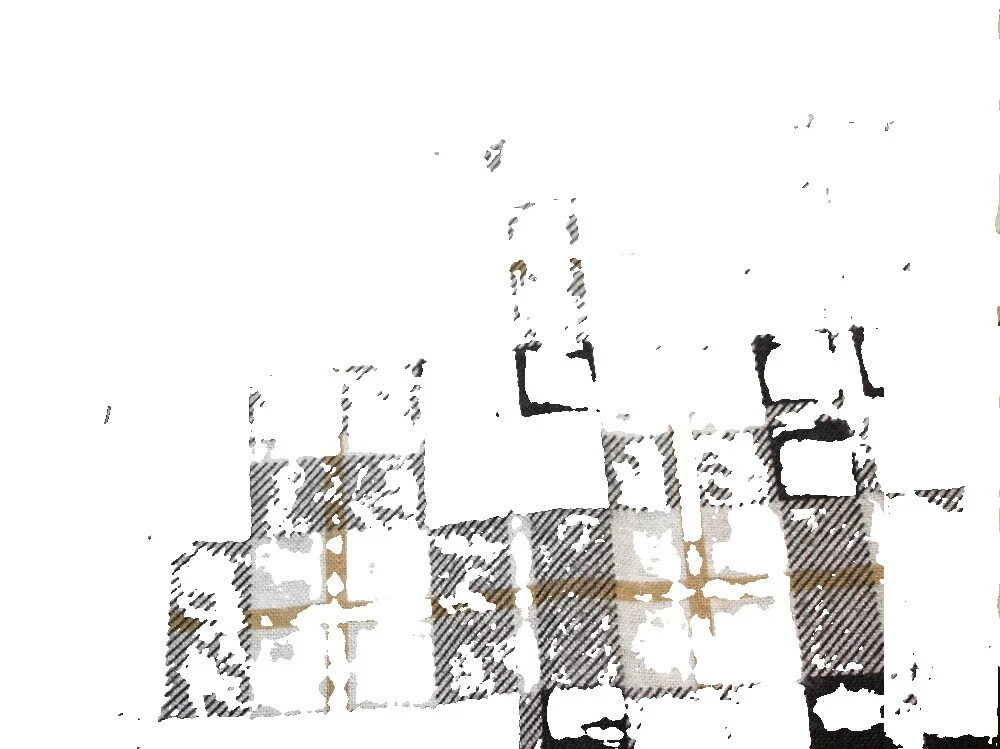 Tela Artesanal de costura de franela cuadrados