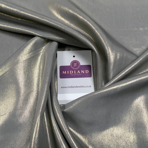 Plain Shimmer Gold Foil Crepe Fabric 150cm Wide M1139 Mtex - Picture 13 of 25