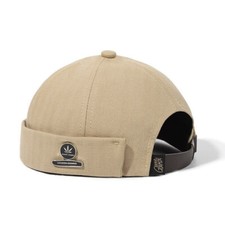 Men Hats Docker Cap Hats Beanie Sailor Cap Worker Hat Rolled Cuff Retro Brimless