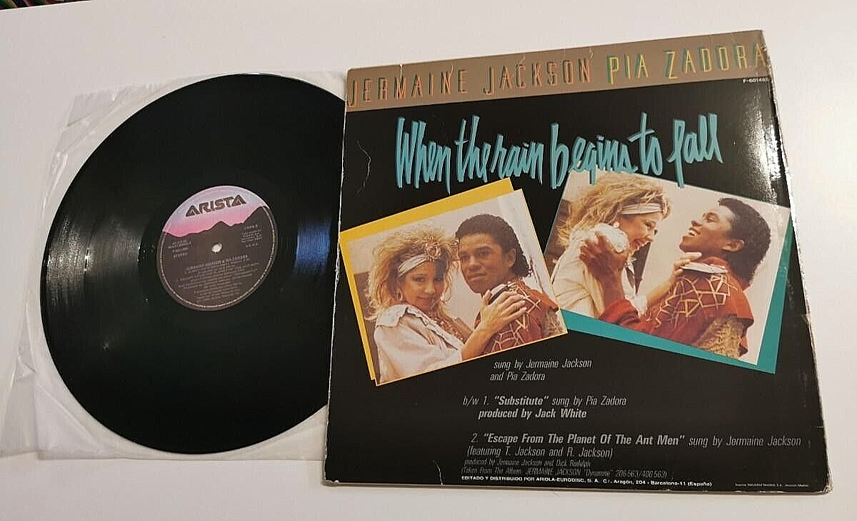 JERMAINE JACKSON PIA ZADORA When the rain begins to fall 12