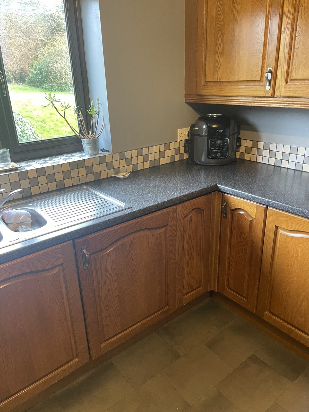 solid oak kitchen units eBay