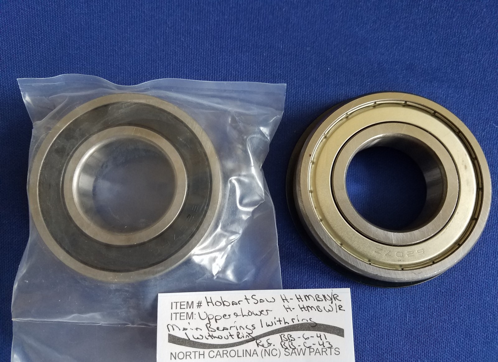 UPPER LOWER WHEEL BEARINGS FOR HOBART 5013 5213 5313 5413 Ref. BB641