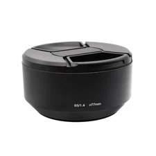 77mm Metal Screw in Lens Hood + 95mm Centre Pinch Lens Cap for Nikon 85mm f/1.4