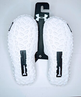 Prject Rock White Slides Mens Size 9 $65 Mens Size 9 | Under Armour Project Rock White Slides  main image 3