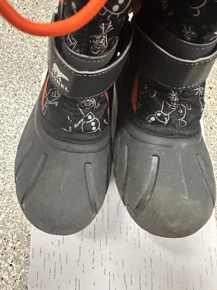 Botas Sorel Juveniles Talla 13 Disney Flurry Frozen Olaf Negras Invierno Snow Collab Foto 3 de 4