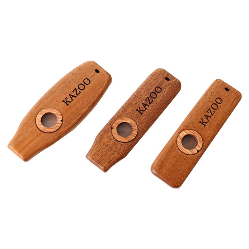 Wooden Kazoo Instruments Patry Musical Instrument for Kids Beginner , C