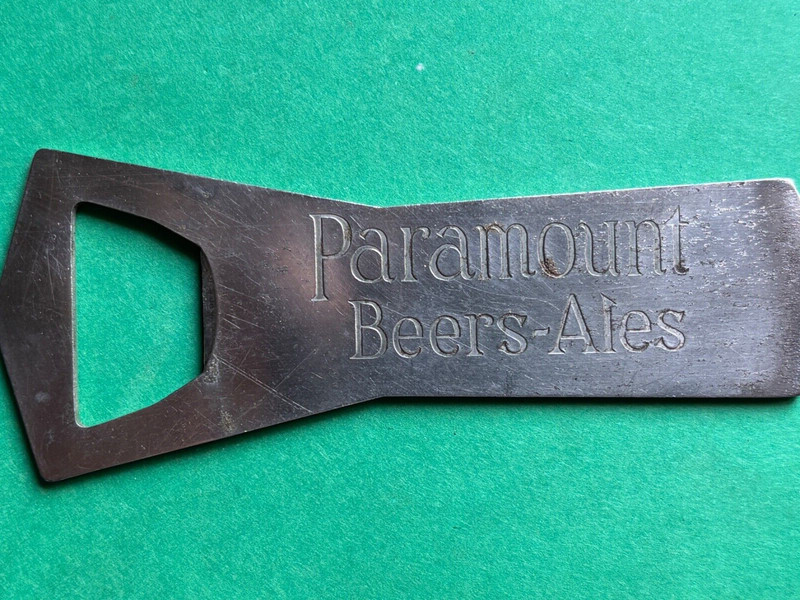 VINTAGE PARAMOUNT BEER BOTTLE OPENER NORTH AMERICAN BREWING BROOKLYN NEW YORK
