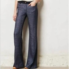 Anthropology Elevenses The Brighton Woven Pants Size 2