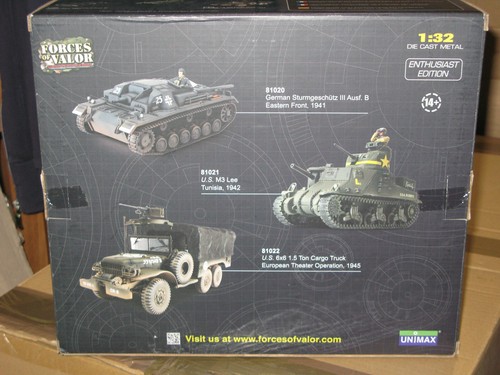 UNIMAX FORCES OF VALOR 1/32 81021 US M3 LEE TUNISA 1942 - Picture 2 of 2
