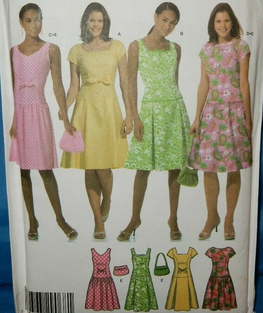 4675 Simplicity Summer Spring Dress Dresses & Purses Size 14 16 18 20 | eBay
