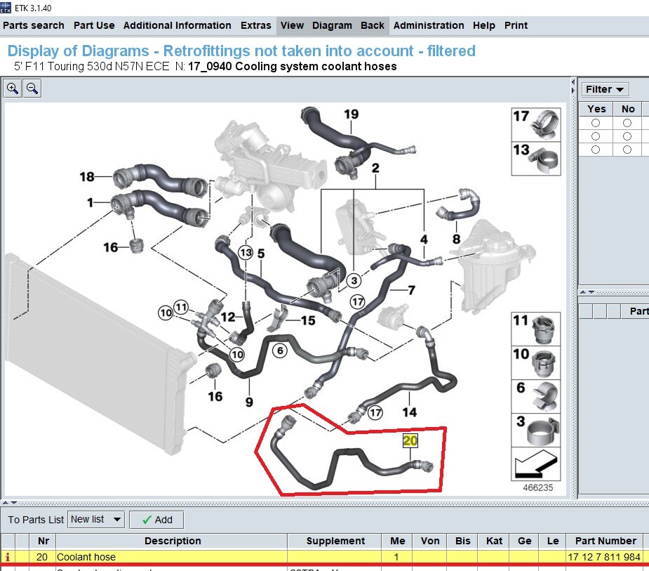 BMW Coolant Hose 17127811984 for sale online | eBay 