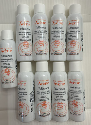 9 Avene Tolerance Extremely Gentle Cleanser Face & Eyes 25ml Ea 