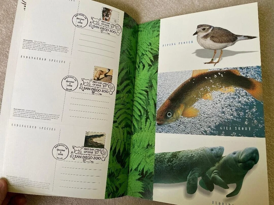 Endangered Species Postal Cards UX264-78a Set of 15 First Day of Issue 1996 - Image 2 of 4