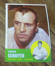 Jimmie Schaffer 1963 Topps #81 Trading Card MLB Baseball Chicago Cubs