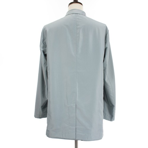 Corneliani NWT Reversible Raincoat Size 50 US Medium in Solid Blue Polyester - Picture 9 of 16