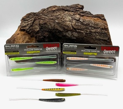 Balzer Shirasu Street Hollow Dancer 6cm 3 Stück Barsch Finesse Gummiköder Hohl