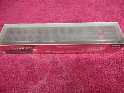 New!!! Snap-on Tools 19pc 1/4'' Drive Power Socket And Extension Set 119NTMLE