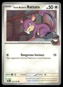 Team Rocket's Rattata 147/182 Destined Rivals Common