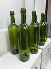 Green Wine Bottles - individually - No Labels Or Decals - 750ml.