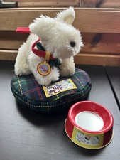 Lulu, Muffy VanderBear's Dog with Accessories Bed, Leash, Bowl , Highland Fling