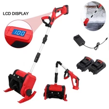 21V Cordless Snow Shovel Cordless Snow Thrower LCD Battery-powered Snow Blower
