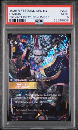 Darius, Executioner graded PSA 9 for sale on eBay