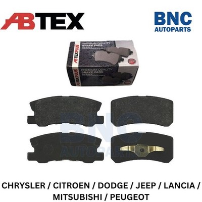 Abtex Rear Brake Pads fits CITROEN C-CROSSER ENTERPRISE 2009-2022