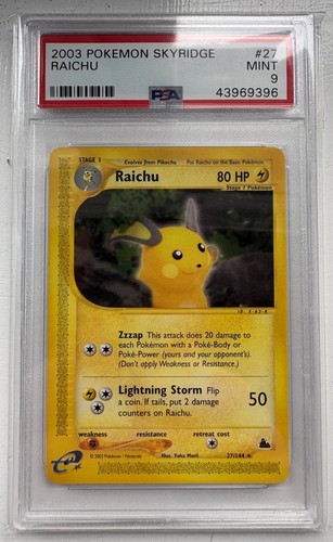 Raichu graded PSA 9 for sale on eBay