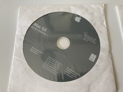 Mac OS X 10.3.5 Install Disc 1 & 2, and AHT for iMac G5 (2004)