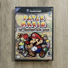 Paper Mario The Thousand Year Door GameCube Black Label Tested Working Authentic