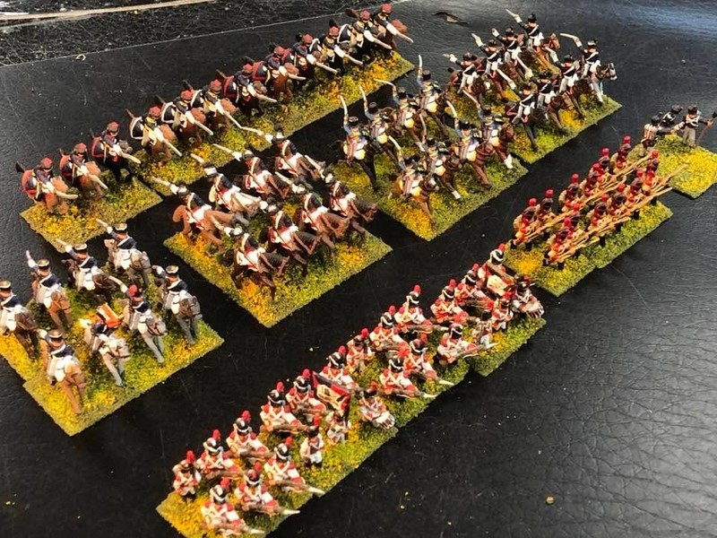 15mm painted metal Napoleonic Kingdom of Holland allies. 34 ft, 44 mtd.