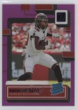 2022 Panini Clearly Donruss Rated Rookie Purple 50/175 Rachaad White #93 0rz7