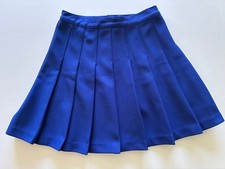 Vintage VARSITY brand Cheerleader Skirt - royal blue, size 5, great cond.
