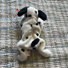 Ty Beanie Babies Dotty the Dalmatian Dog Plush, Retired 1996 with Tags