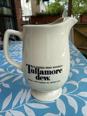 Vintage Tullamore Dew Ceramic Irish Whiskey Pitcher Jug