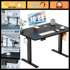 40" Electric Standing Desk, Height Adjustable Home Office Desk with Memory Setti