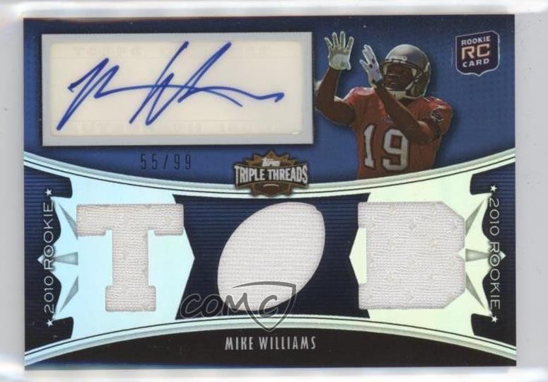 2010 Topps Triple Threads 55/99 Mike Williams (TB) #127 Rookie Auto RC 0m0