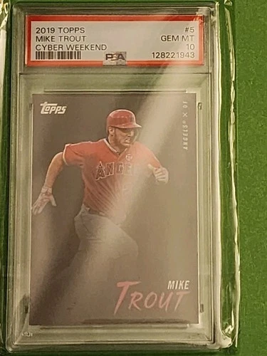 2019 Topps Cyber Weekend MIKE TROUT Card #5 of 8 Los Angeles Angels PSA 10