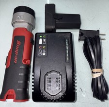 Snap-on Ctled861 14.4 Volt Red Cordless Work Light Tool W Battery Charger