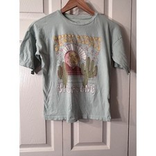 Billabong Desert Nights Medium Shirt Mint Gre...