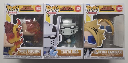 3 FUNKO POP MY HERO ACADEMIA 1348 TODOROKI 1349 TENYA IIDA 1352 DENKI KAMINARI