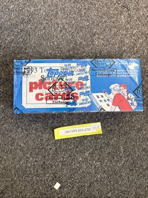 1989 Topps Baseball Series 1 Picture Cards 500-Count Vending Box Jeter Gold BBCE