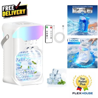 Portable Dual Nozzle Air Conditioner with Remote & Adjustable Airflow - 1600ML
