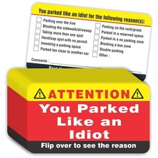 Novelty 100 Count Bad Parking Cards - Perfect for Gag Gifts  Stocking Stuffers