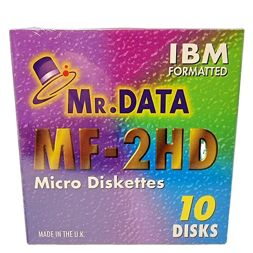 IBM Formatted Micro Diskettes 1.44MB MF-2HD New Factory Sealed Made In UK x10
