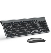 TOPMATE Wireless Keyboard  Mouse Ultra Slim Combo KM9000 BLACK USED 