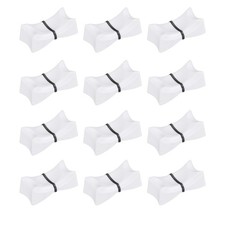 12Pcs Mixer Slider Fader Knobs Potentiometer Caps Fit Hole 1x8mm White Black