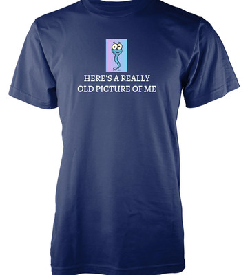 Kostenlose Personalisierung wirklich altes Bild von mir lustig Baumwolle T-Shirt Erwachsene Unisex