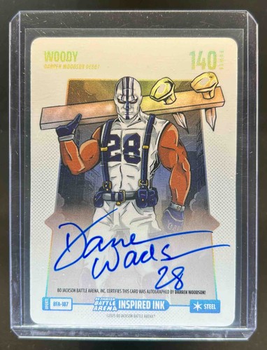 2025 Bo Jackson Battle Arena Darren Woodson Woody Steel Auto #BFA-187