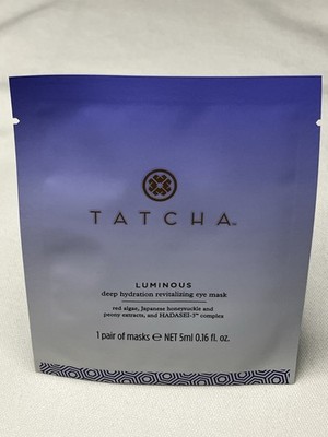 Tatcha Luminous Deep Hydration Revitalizing Eye Mask 0.16oz 1 Pair of Masks New